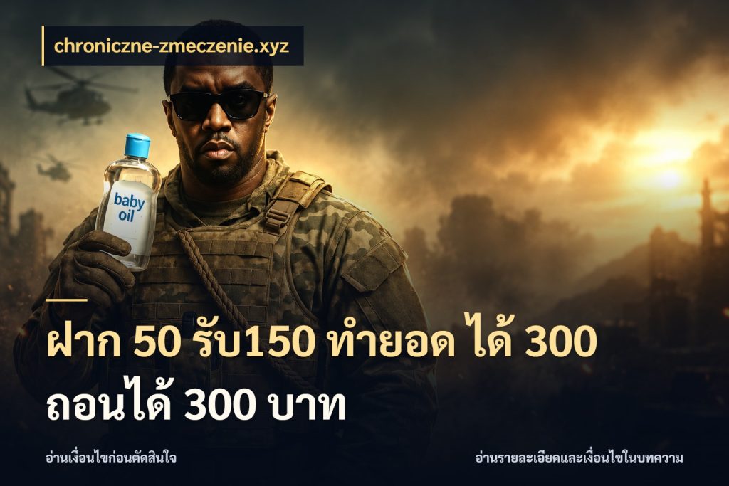 ฝาก 50 รับ150 ทำยอด ได้ 300 ถอนได้ 300 บาท ยอดฝากและยอดรับในมุมของคนชอบลุ้น สไตล์ chroniczne-zmeczenie.xyz