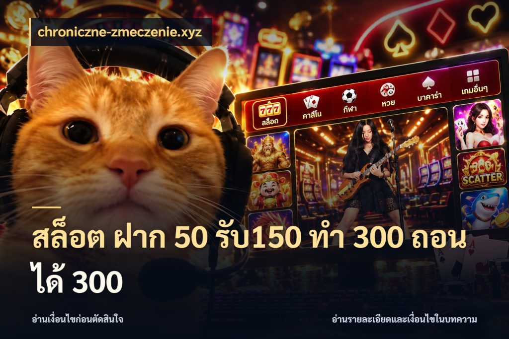 สล็อต ฝาก 50 รับ150 ทํา 300 ถอนได้ 300 จุดเด่นของเครดิตที่คนชอบเกมอยากรู้ ในมุม chroniczne-zmeczenie.xyz