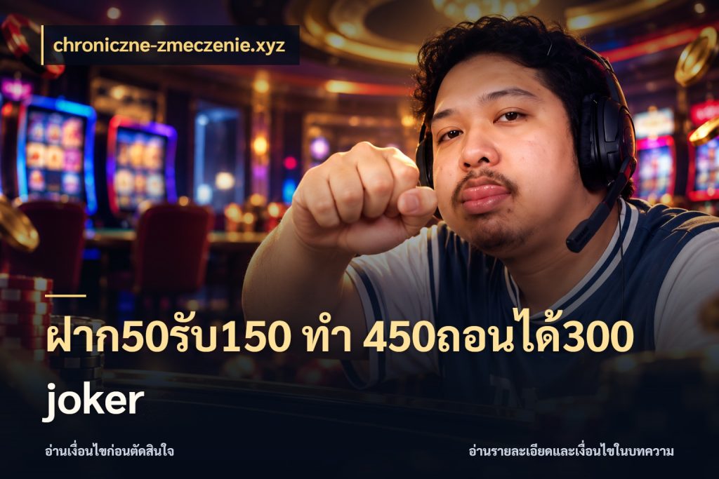 ฝาก50รับ150 ทํา 450ถอนได้300 joker เครดิตกับรูปแบบโปรที่ตรงใจ กับ chroniczne-zmeczenie.xyz