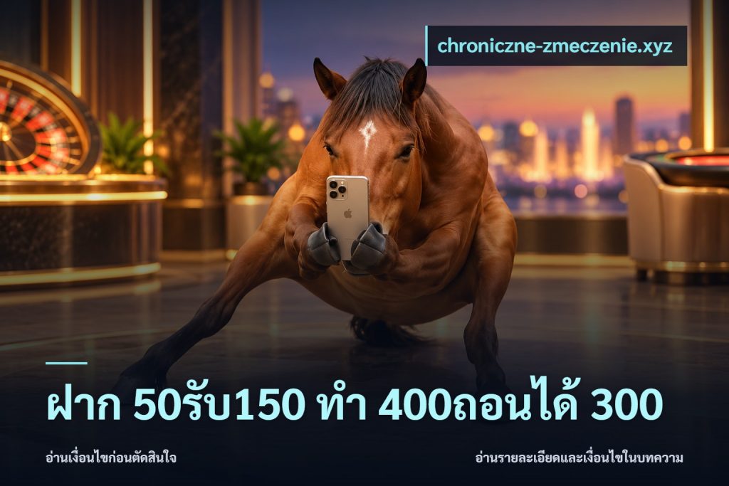 ฝาก 50รับ150 ทํา 400ถอนได้ 300