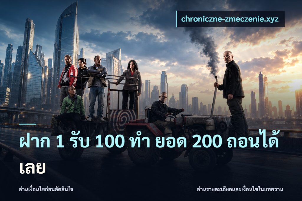 ฝาก 1 รับ 100 ทํา ยอด 200 ถอนได้เลย