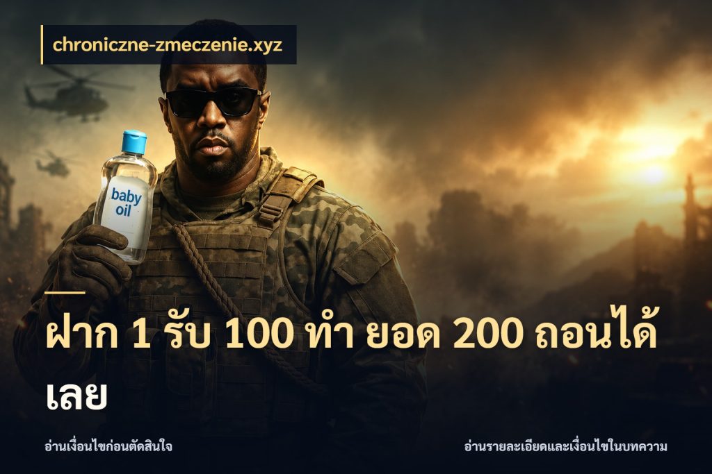 ฝาก 1 รับ 100 ทํา ยอด 200 ถอนได้เลย สีสันของโปรฝากและยอดรับ กับ chroniczne-zmeczenie.xyz