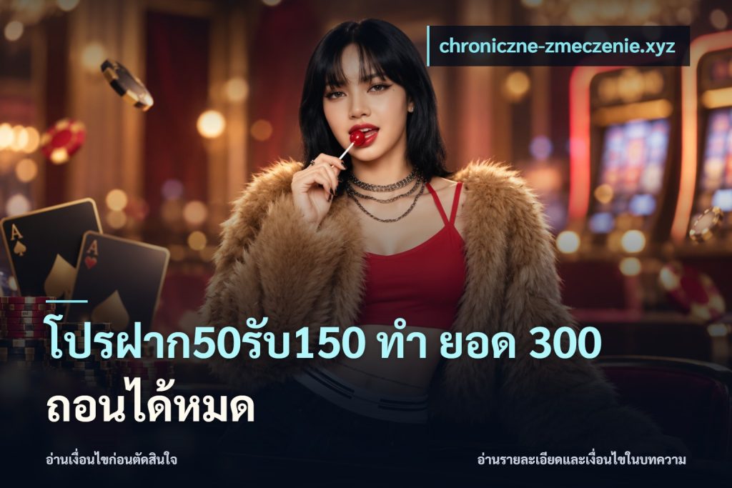 โปรฝาก50รับ150 ทํา ยอด 300 ถอนได้หมด