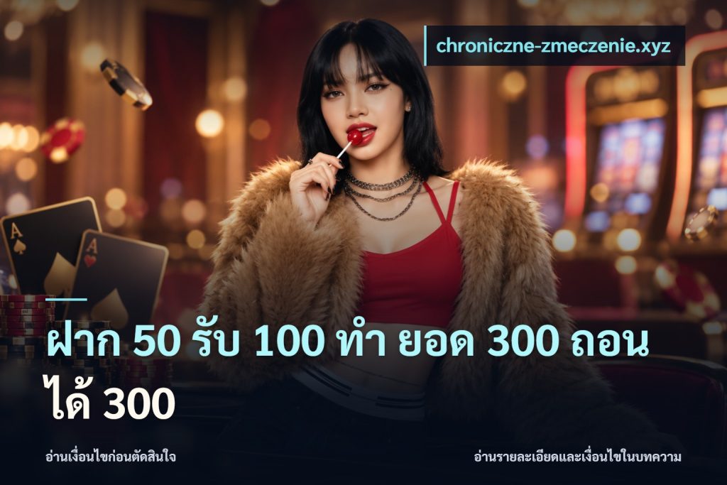 ฝาก 50 รับ 100 ทํา ยอด 300 ถอนได้ 300